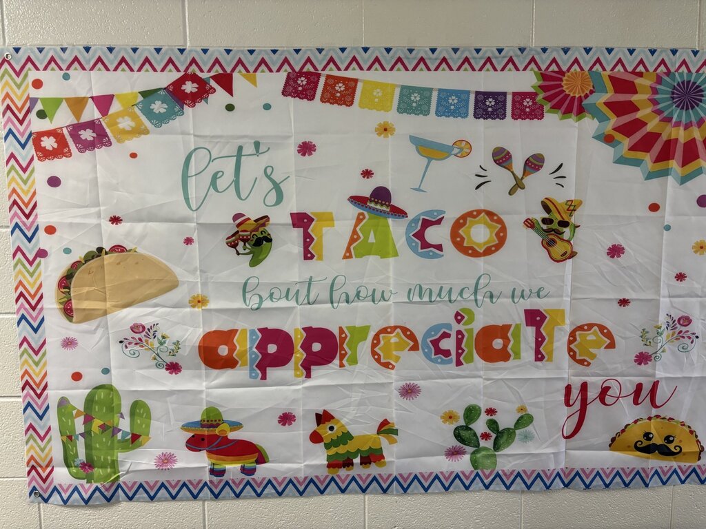 Taco bar decor