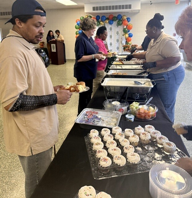 buffet line