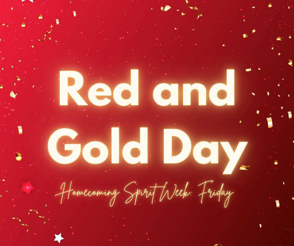 red and gold
