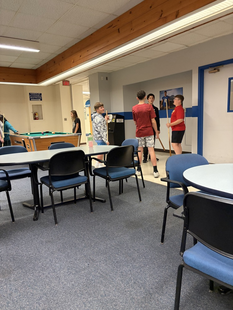 Students bowling