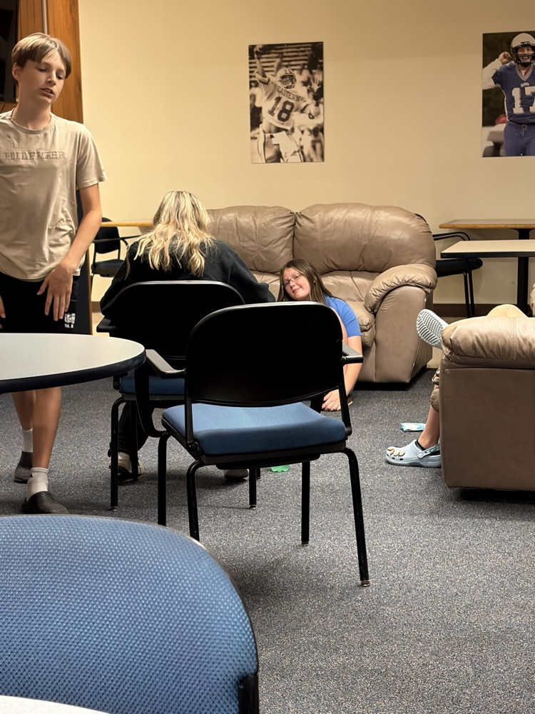 Students bowling