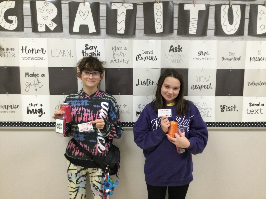 Congratulations Grayce and Annastyn!  Enjoy your treats and keep reading!