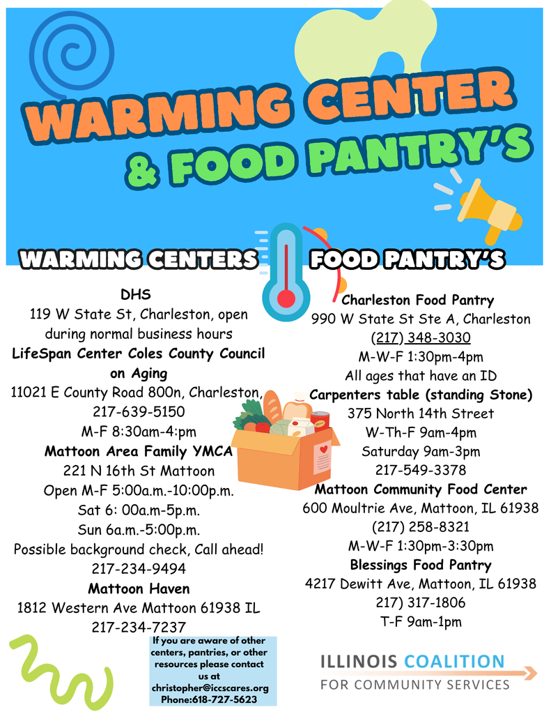 Warming Centers and Food Pantries