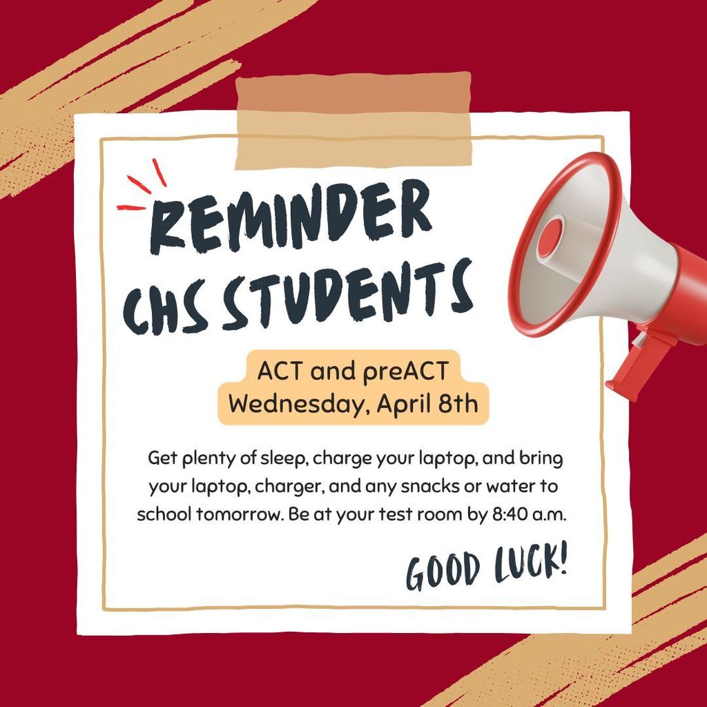ACT/preACT Reminder