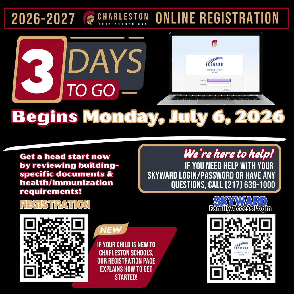 Online Registration begins in 3 days