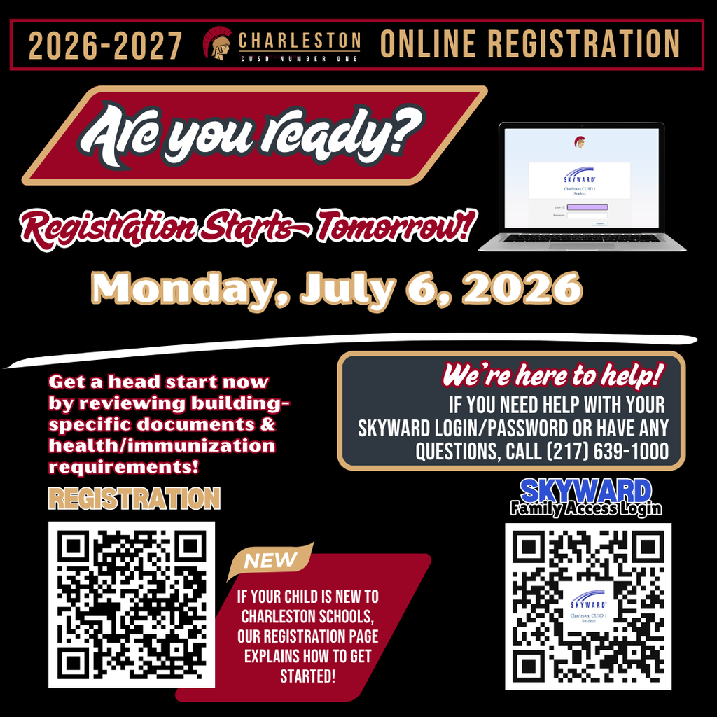 Online registration begins tomorrow
