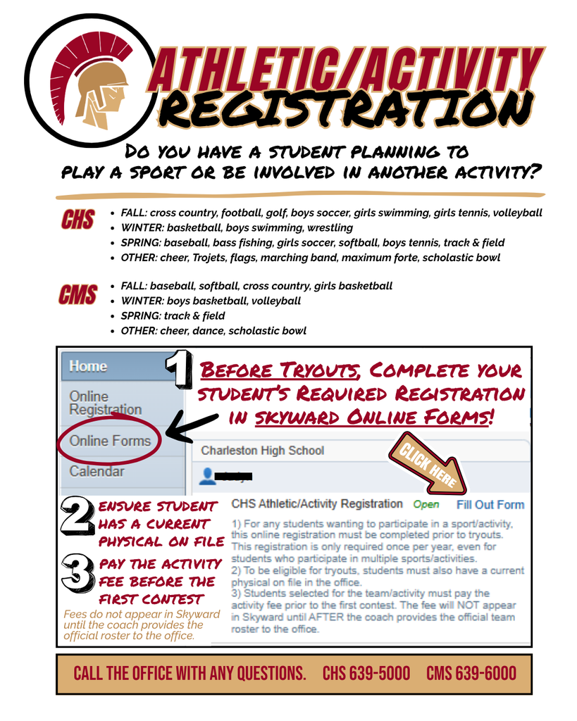 CHS/CMS activity registration