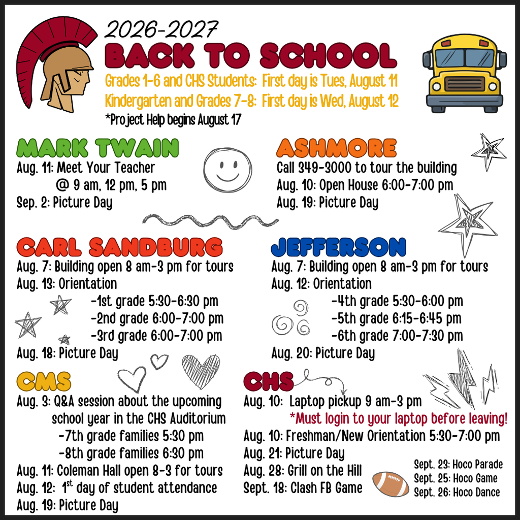 2026-2027 back to school dates