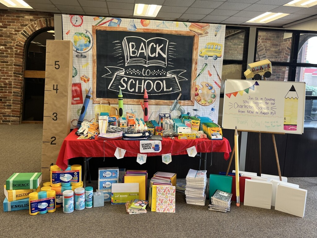 school supply table