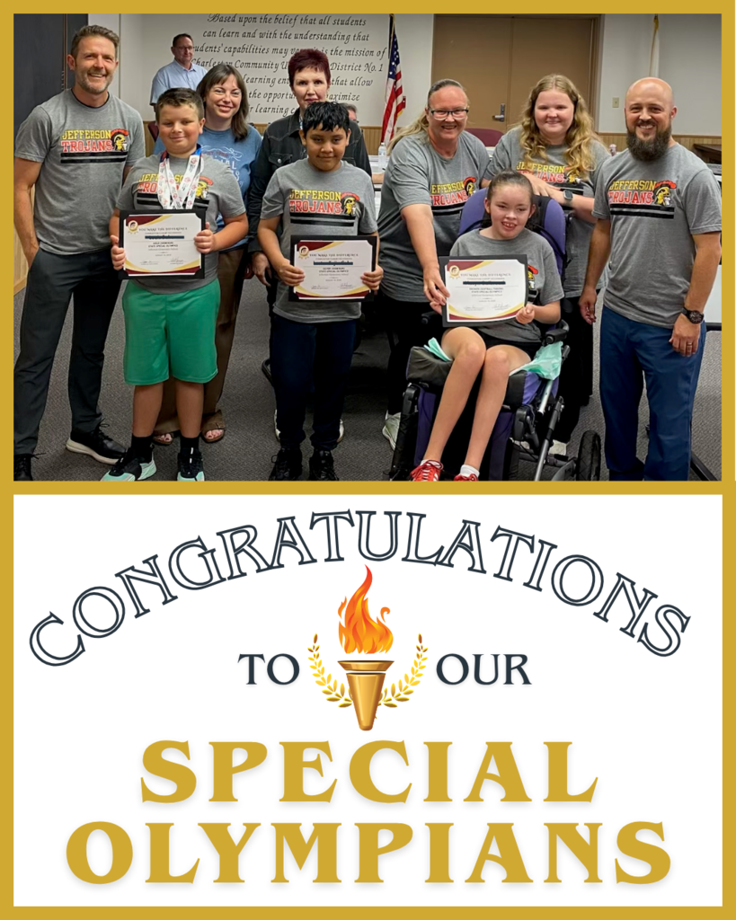 special olympians from Jefferson Elementary