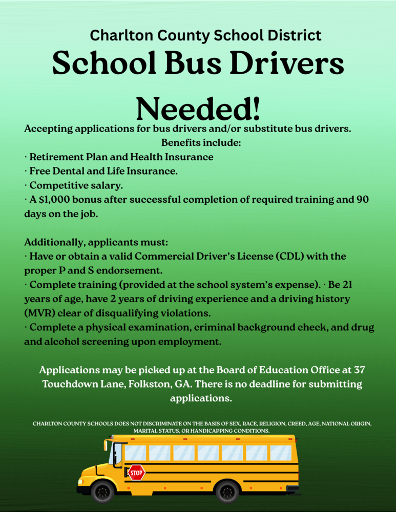 Bus Drivers Needed!