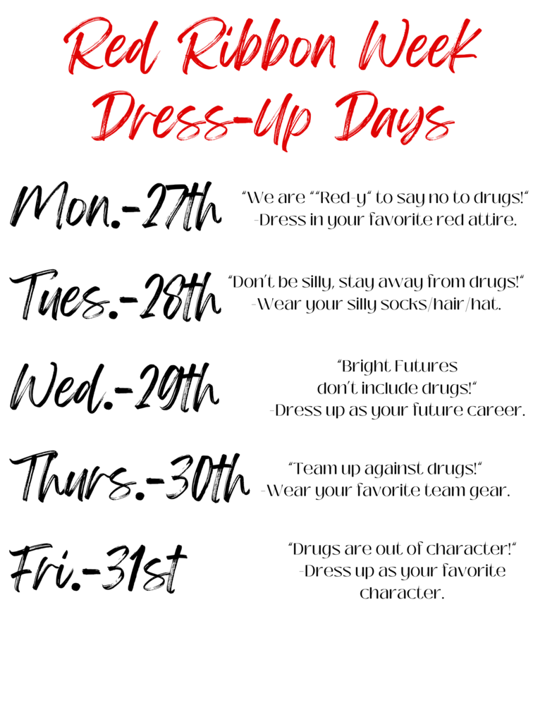Red Ribbon Dress-Up Days