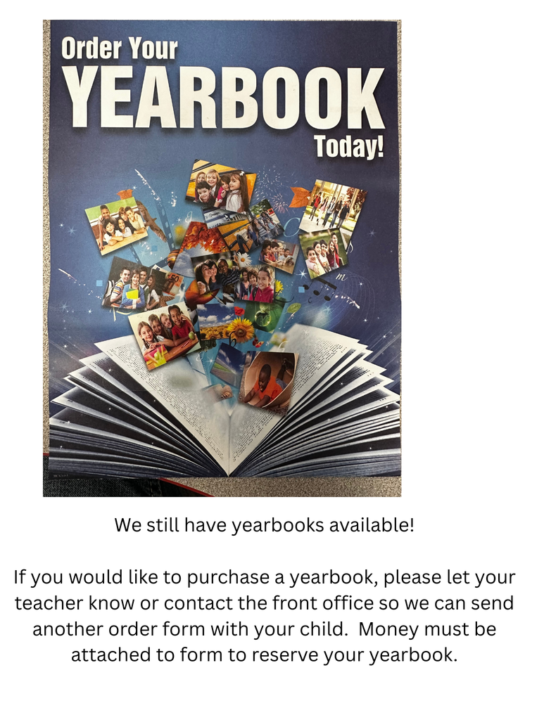 Yearbook Flyer Reminder
