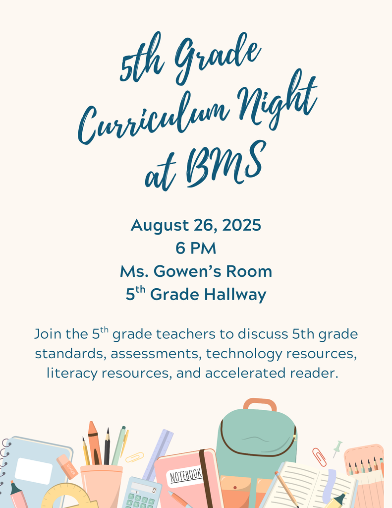5th Grade Curriculum Night