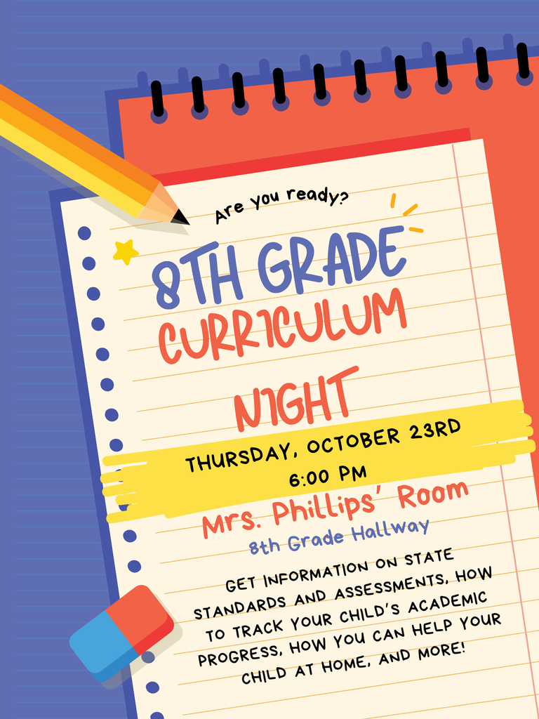 8th Grade Curriculum Night