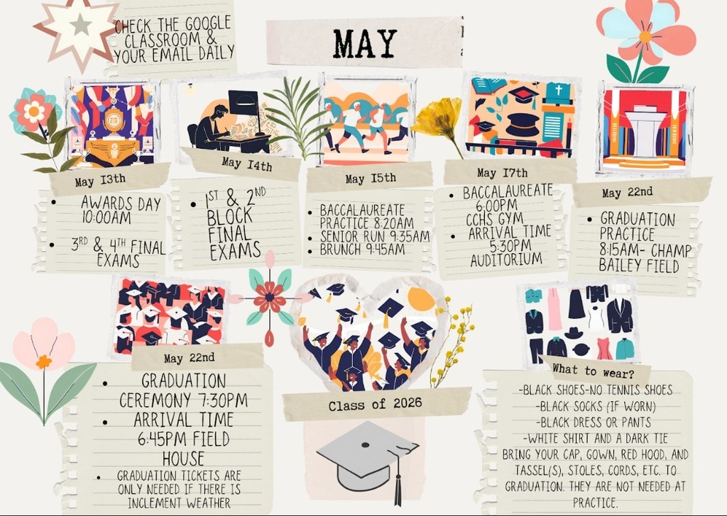 May Senior Reminders