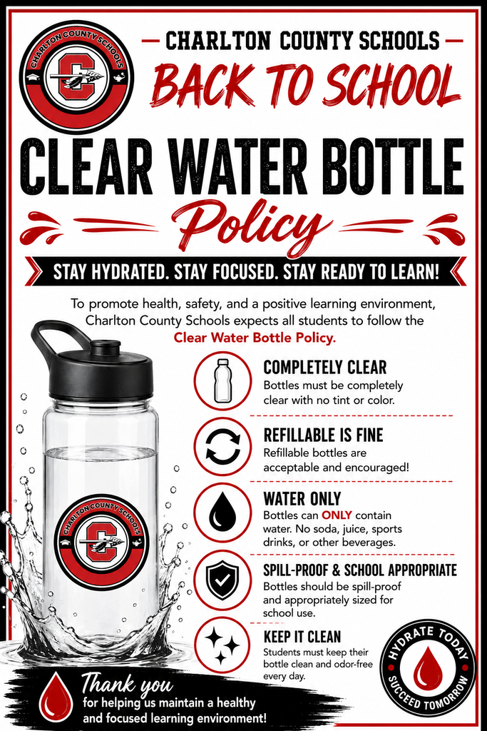 CCHS Clear Water Bottle Policy 