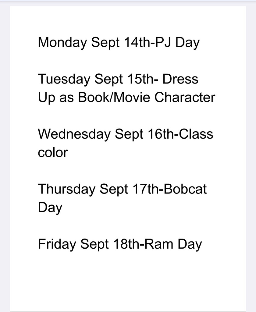 Homecoming Dress Up Days!
