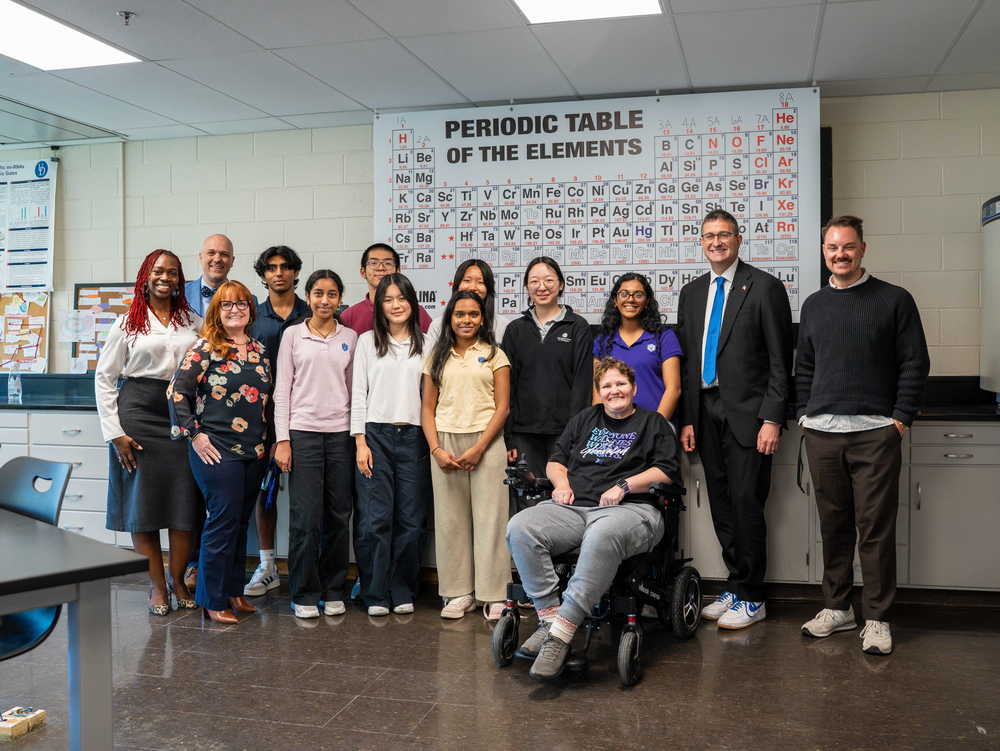 Matt Meyer with CSW students