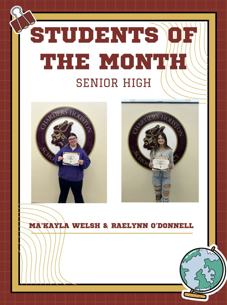 Students of the Month Sr. High