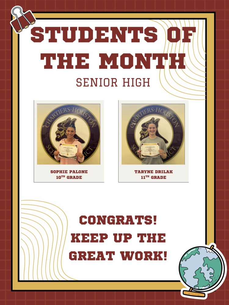 Sr High Students of the Month