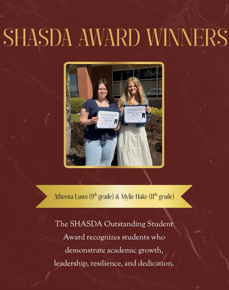 SHASDA Student Award Winners