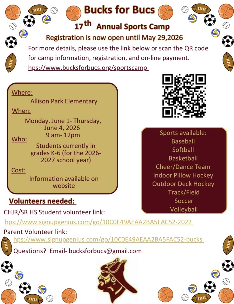Bucks for Bucs Sports Camp