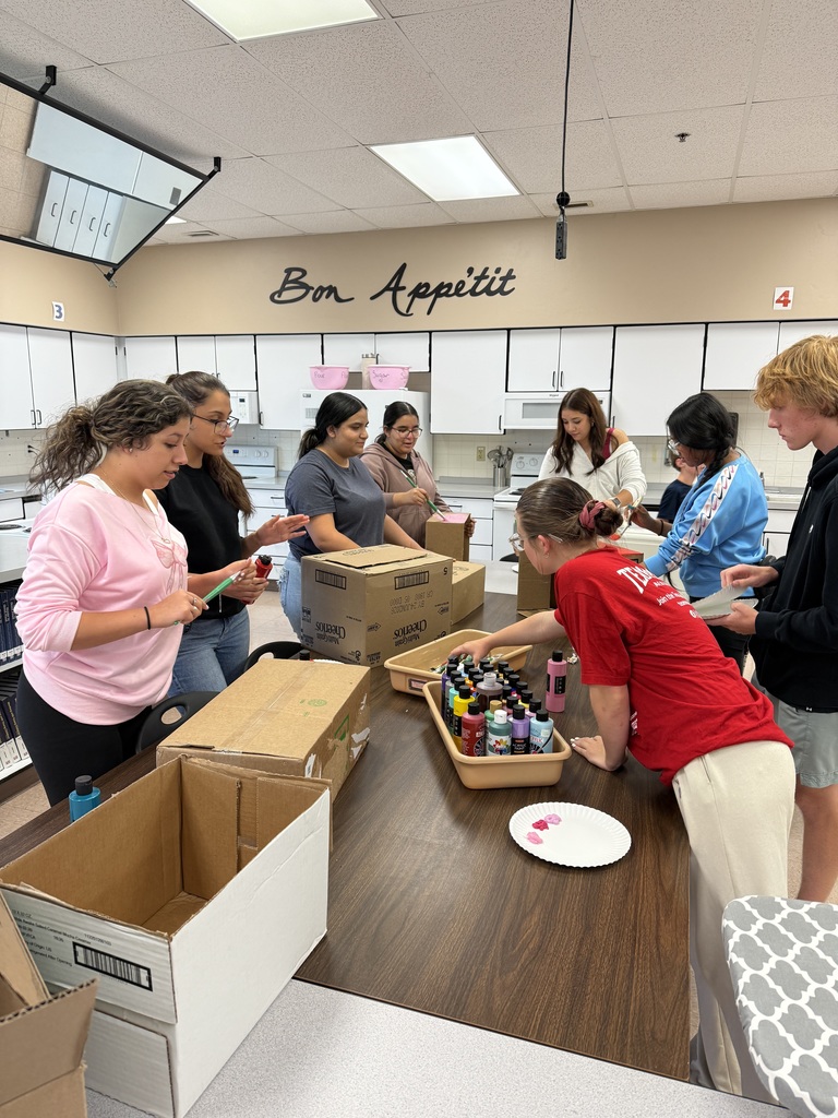 We are getting ready to create some boxes for the food drive. 