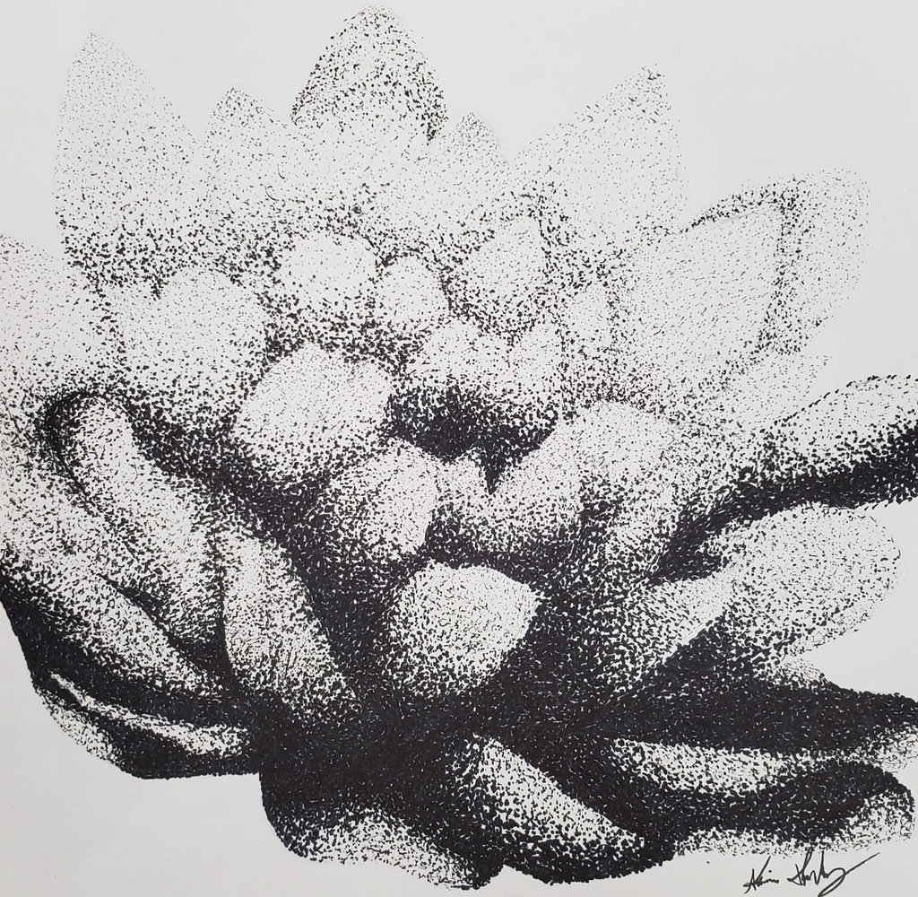 Stippling succulent