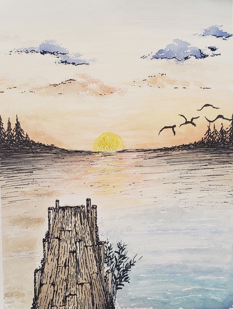 Dock Watercolor