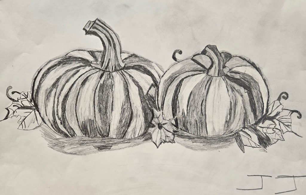 Pumpkin pencil