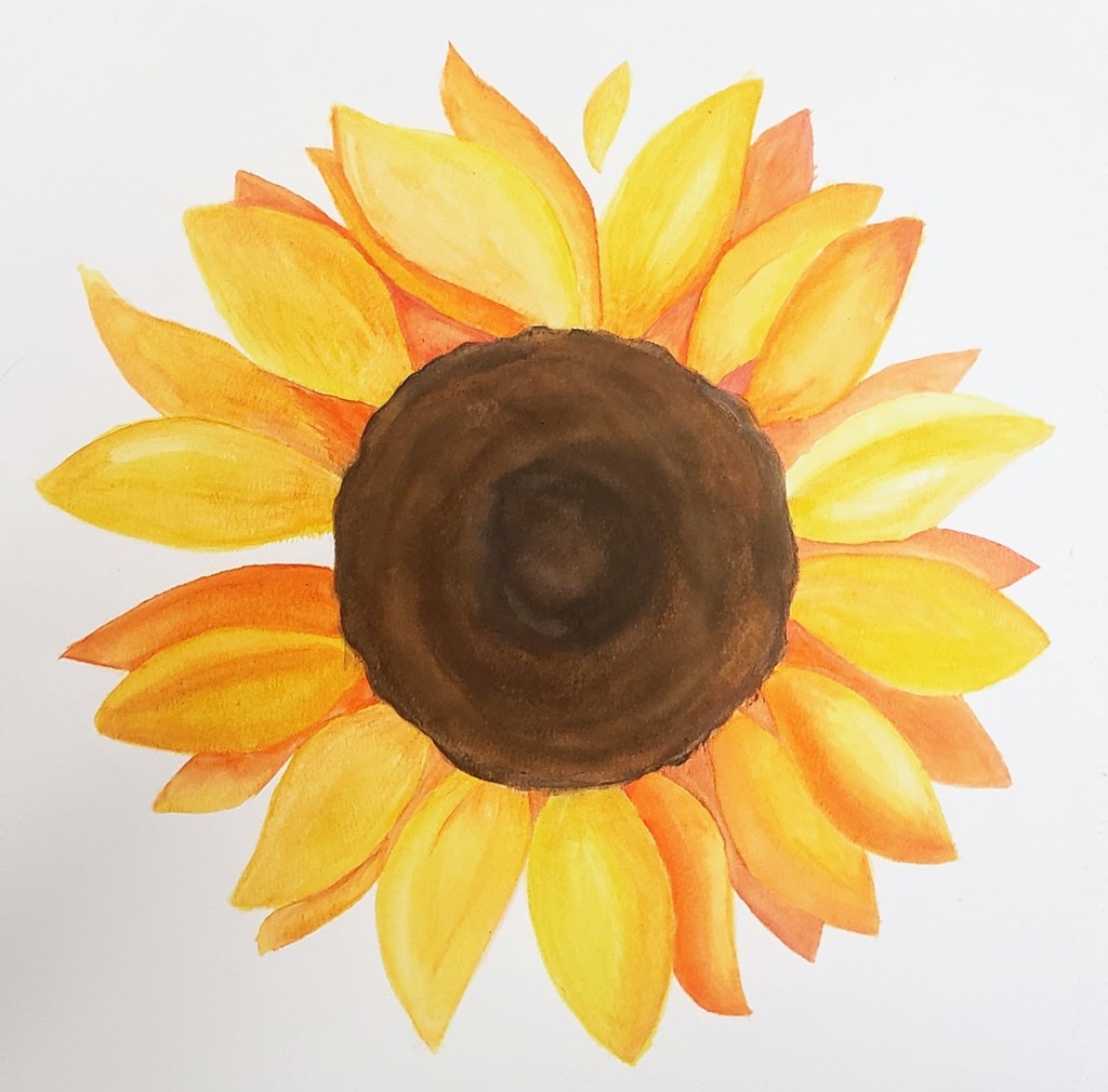 Sunflower watercolor
