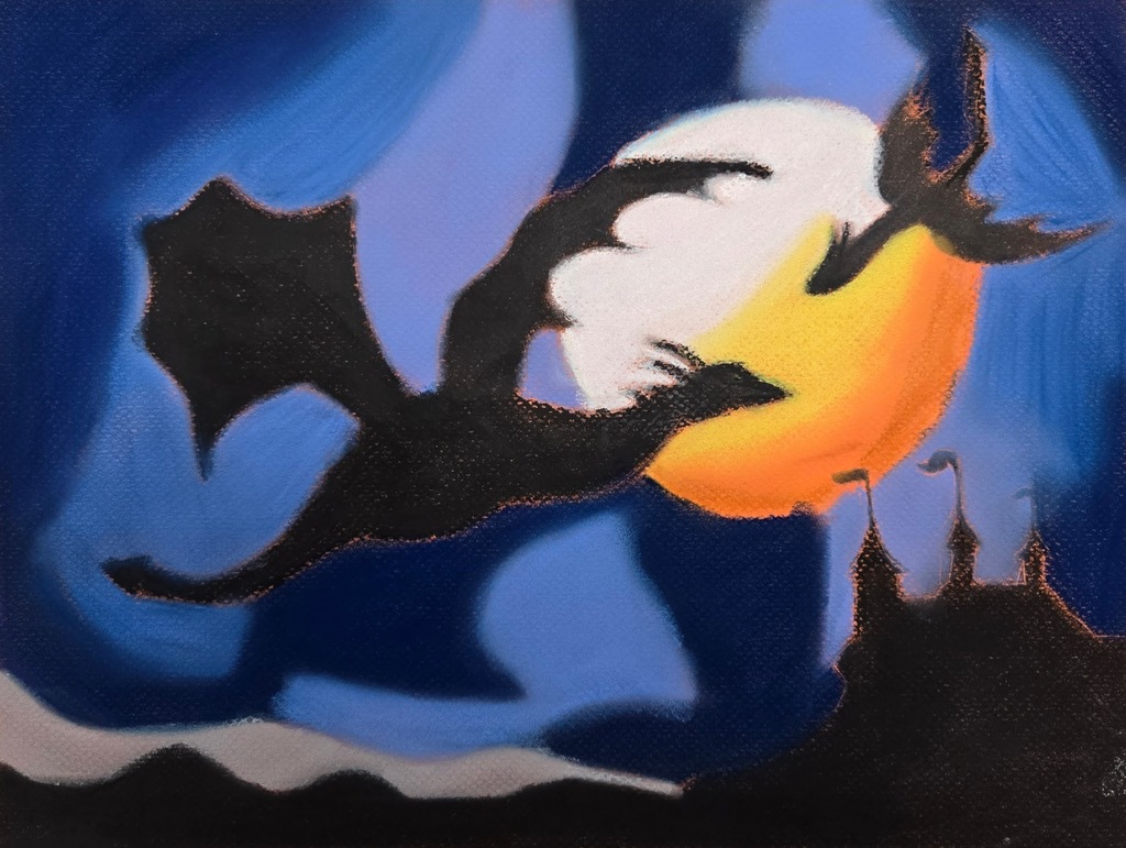 Dragon pastel