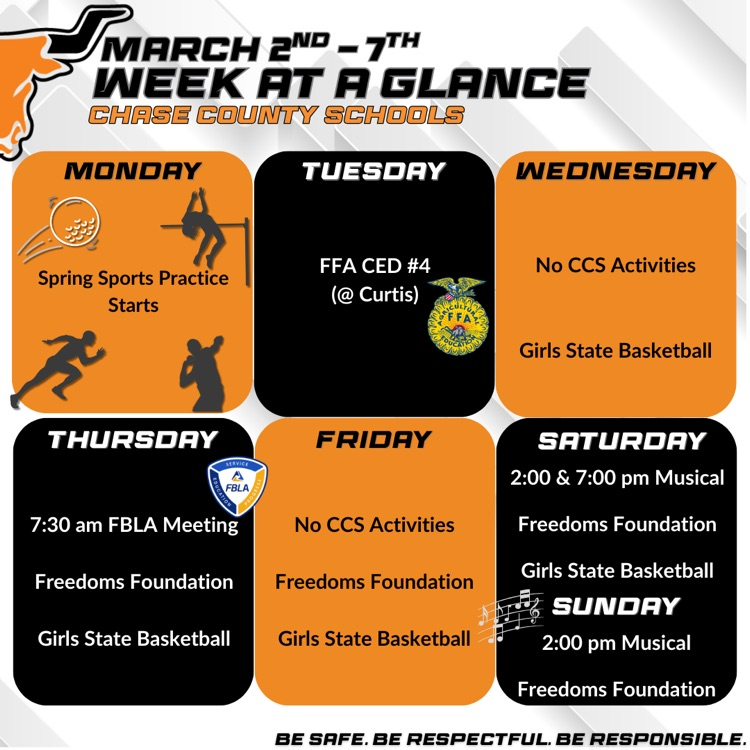 week at a glance