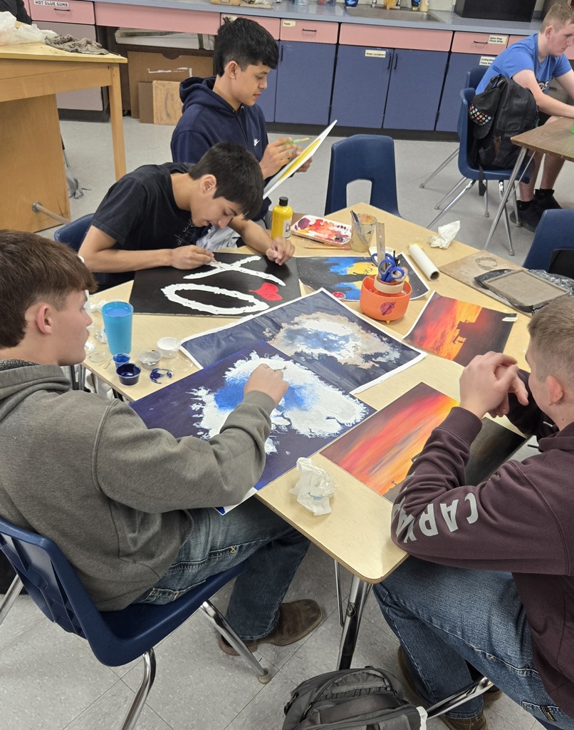 Group acrylic painting 1