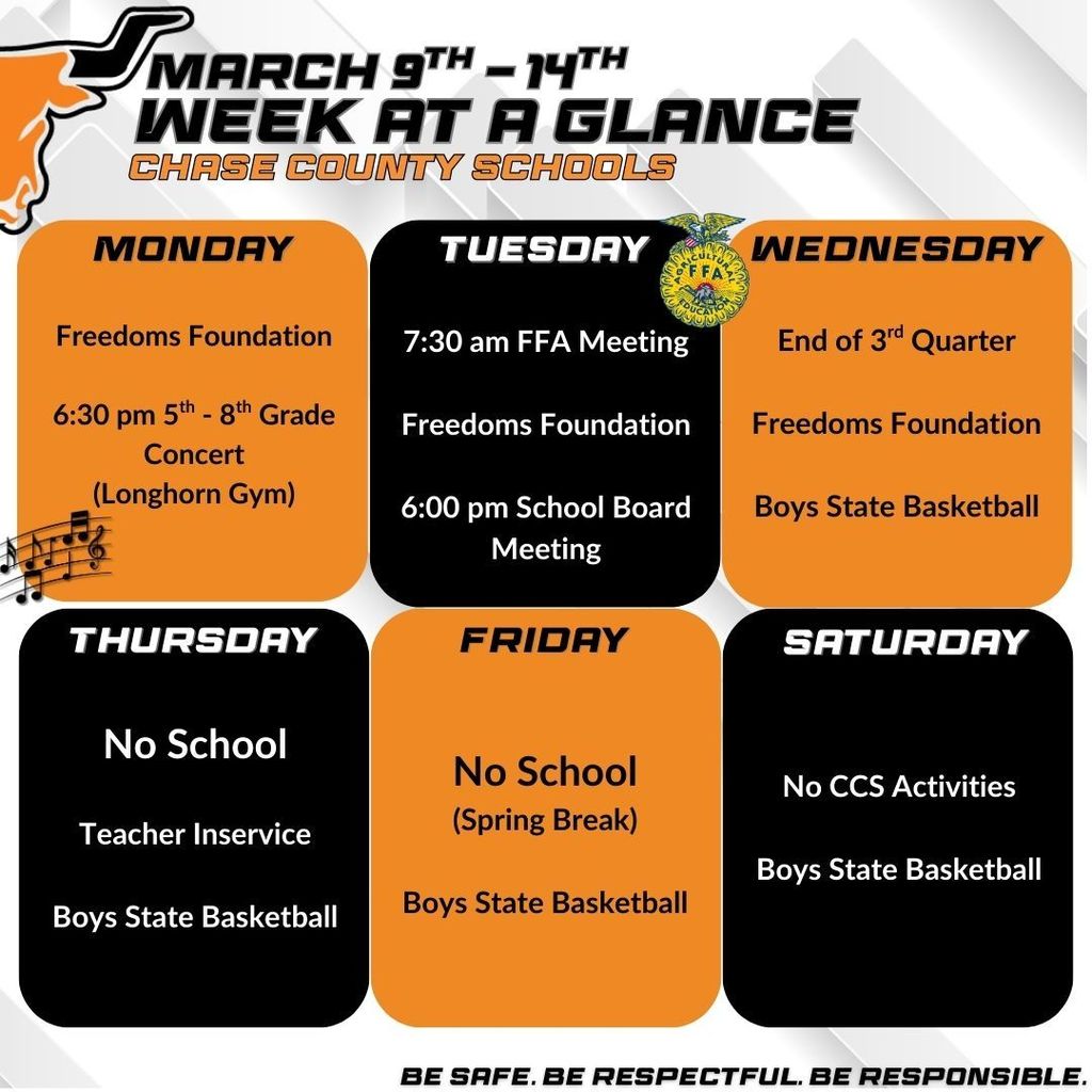 week at a glance