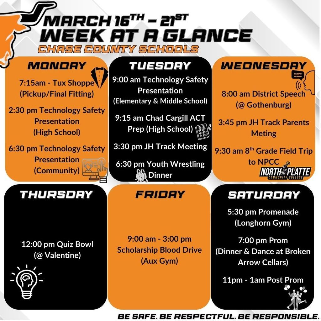 week at a glance