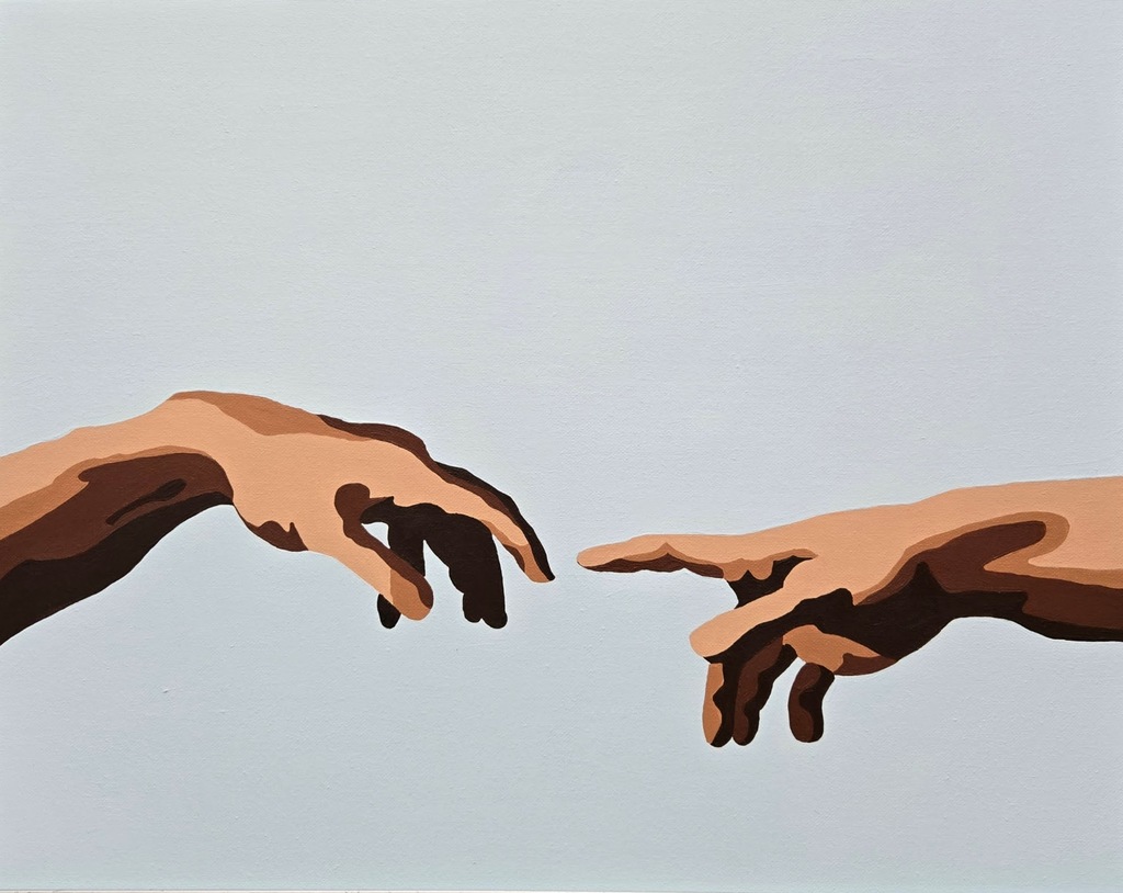 Hands acrylic