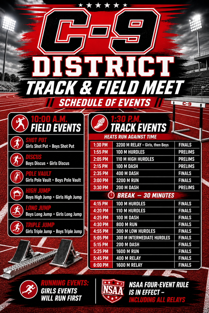district track schedule