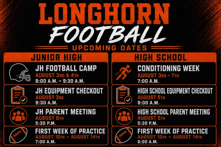 JH & HS Football Dates 