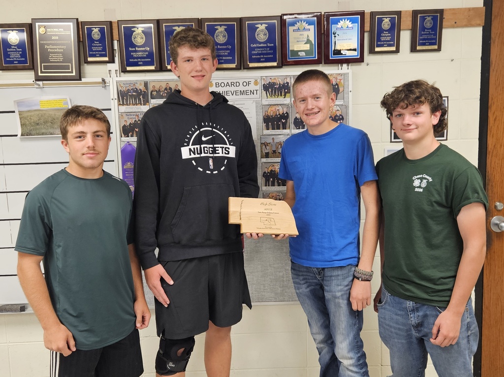 FFA Jr. Range Judging Champions