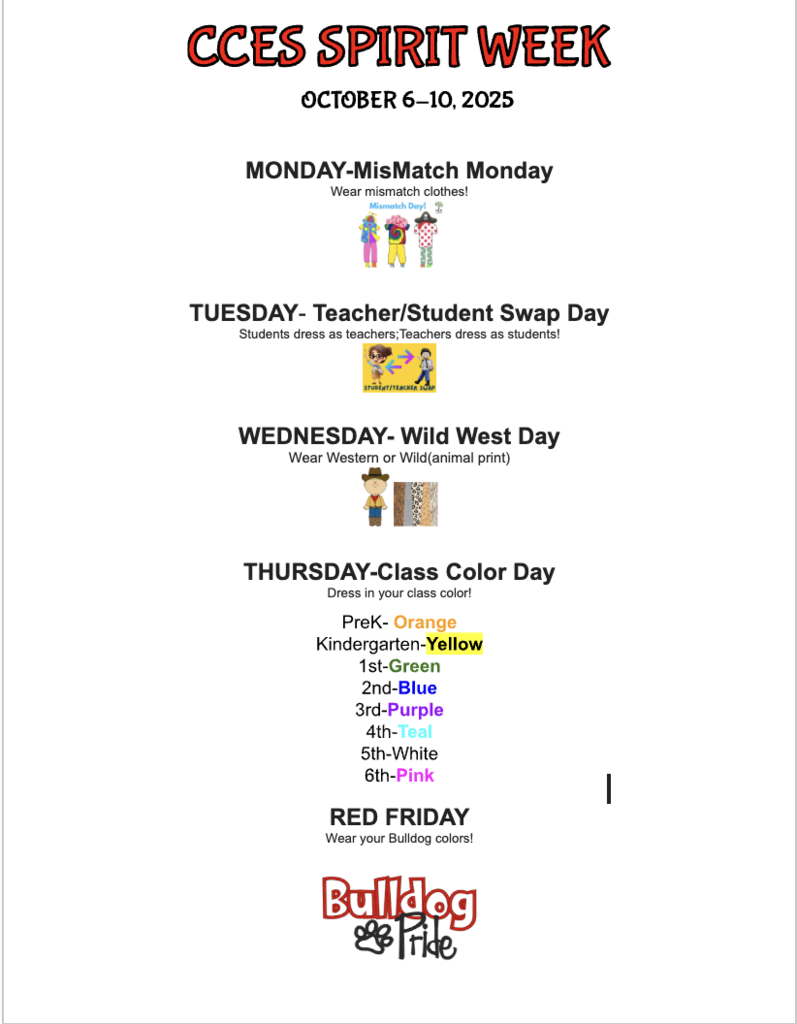 CCES Spirit Week