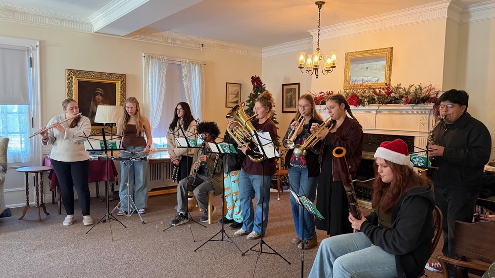band members performing in Payne Home