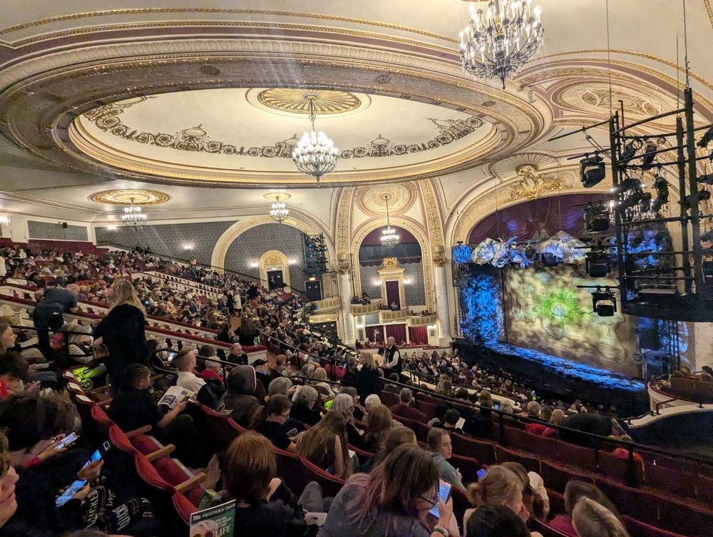 students in seats at Proctors Theatre
