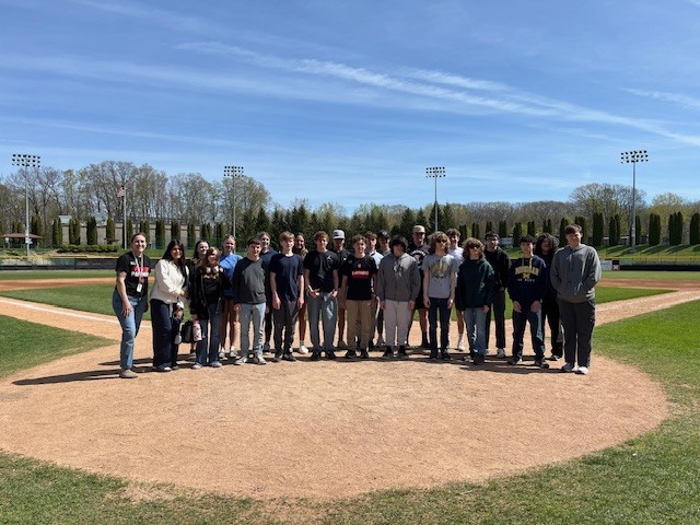 Sports Marketing class at Joe Bruno Stadium