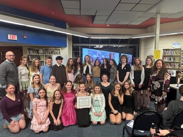 CMS Kiwanis Builders Club group photo.