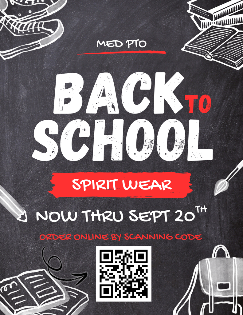 Back To School Spirit Wear flyer