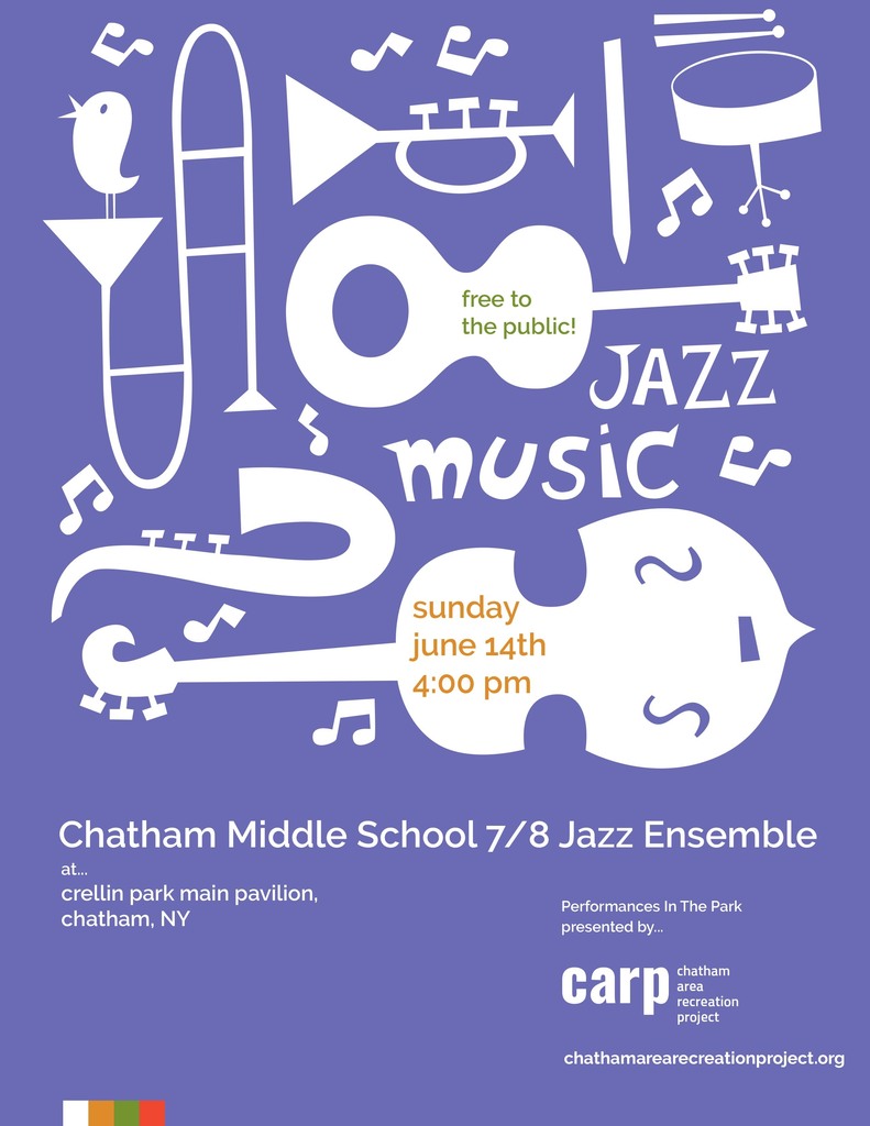 CMS Grade 7/8 Jazz concert flyer
