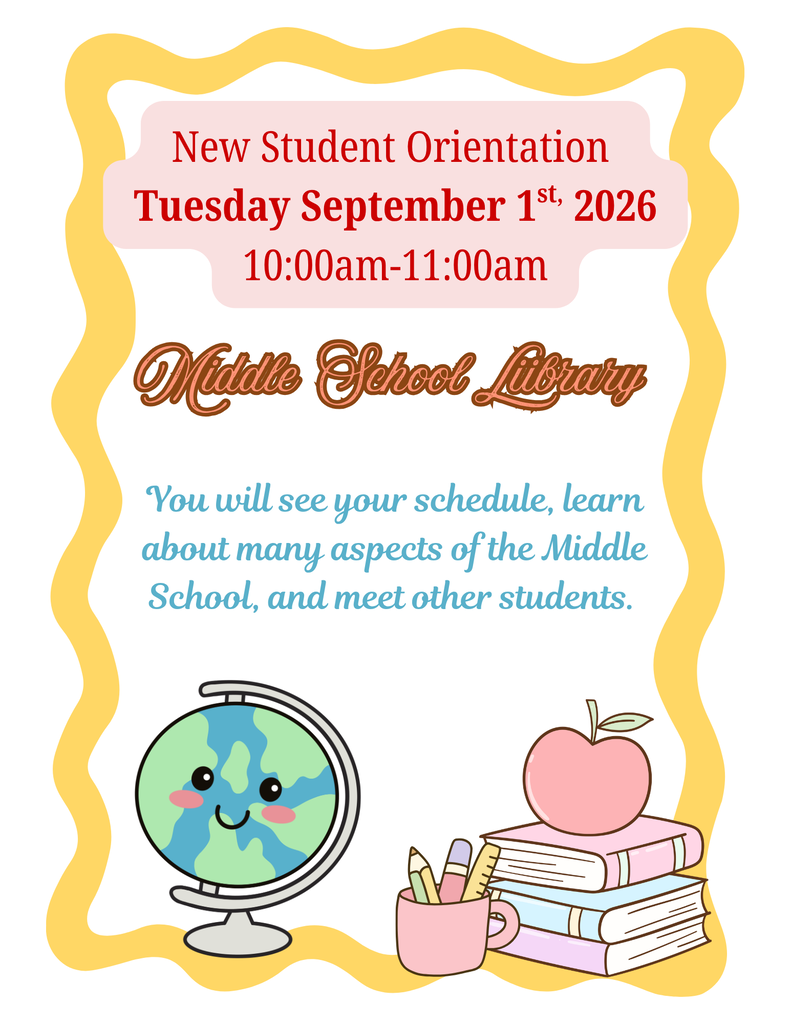New Student Orientation flyer