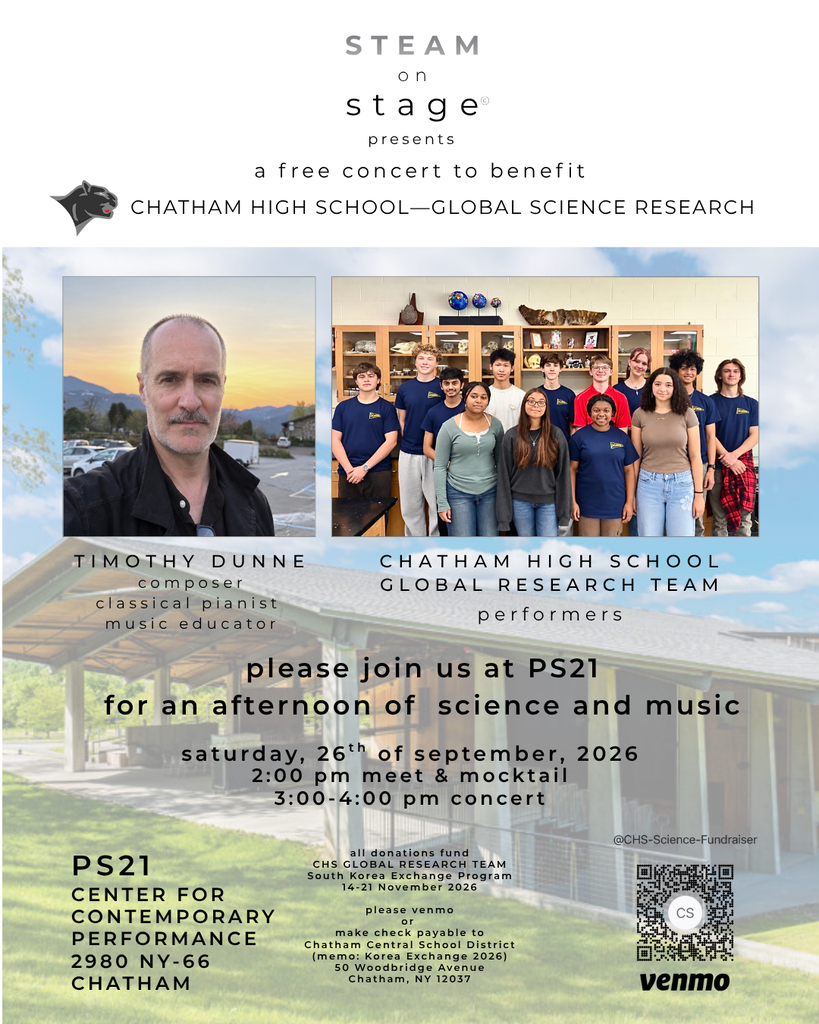 STEAM on Stage concert flyer